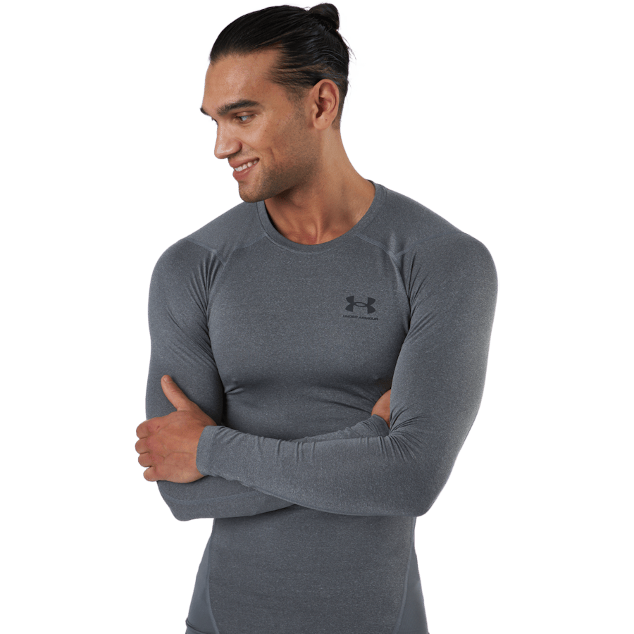 Ua Hg Armour Comp Ls Carbon Heather