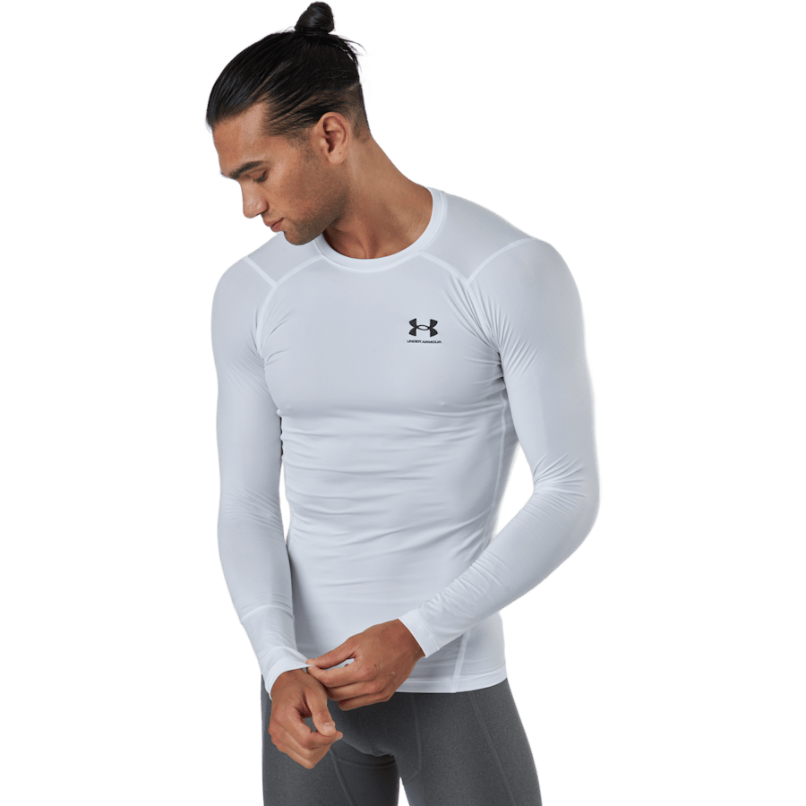 Ua Hg Armour Comp Ls White