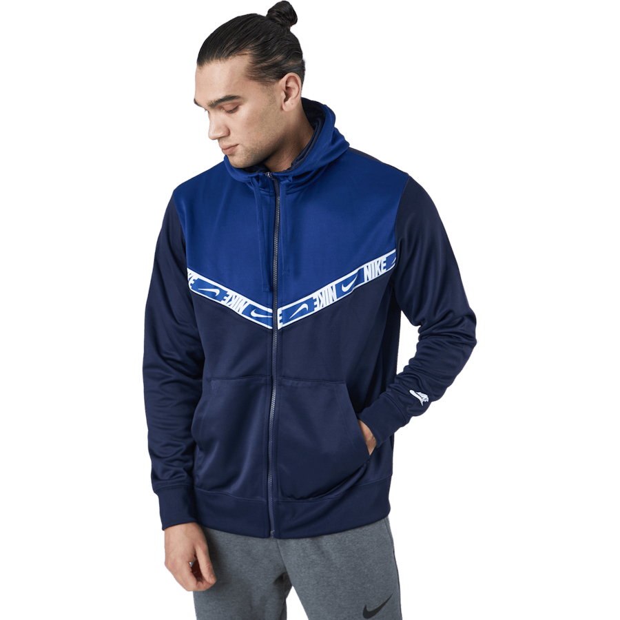 Nike Sportswear Men's Full-zip Blackened Blue/deep Royal Blue