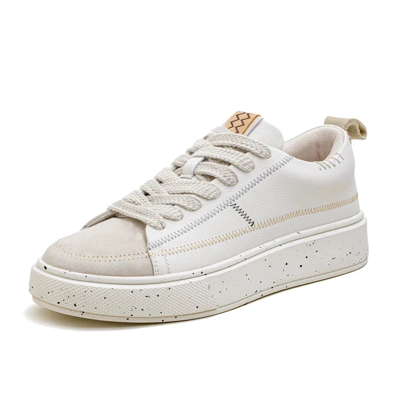 Herr Premium Retro Sneaker Vit - Tjock Sula