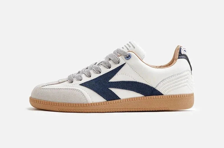 Herr Premium Court Sneaker Vit/Marinblå