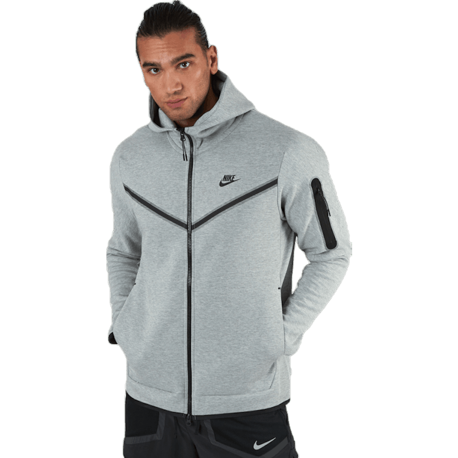 Sportswear Tech Fleece Men's Full-Zip Hoodie DK GREY HEATHER/BLACK