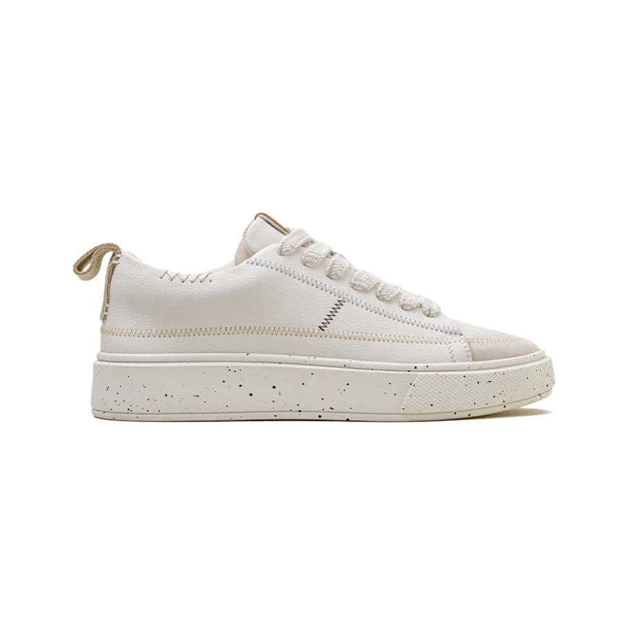 Herr Premium Retro Sneaker Vit - Tjock Sula