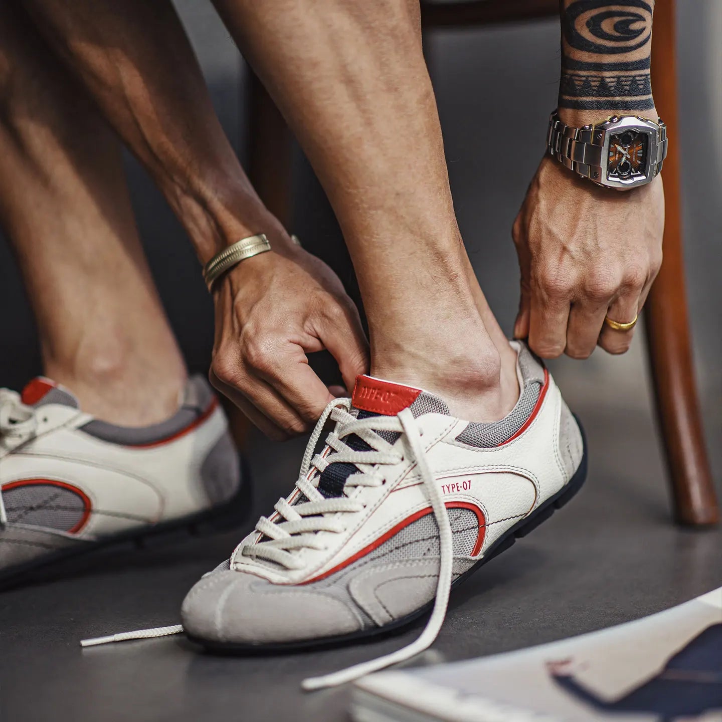 Premium Monaco Runner Sneaker Vintage Vit