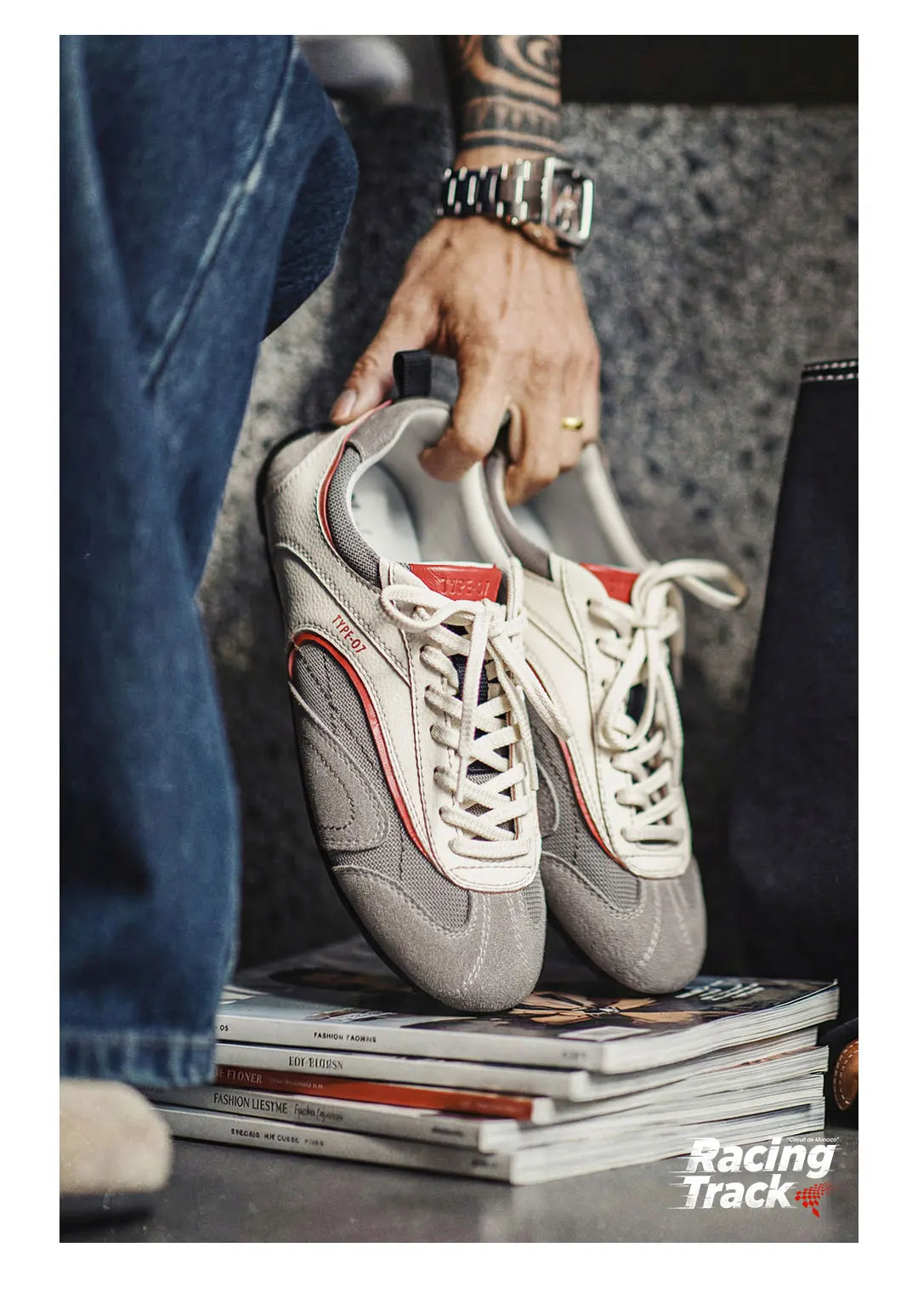 Premium Monaco Runner Sneaker Vintage Vit