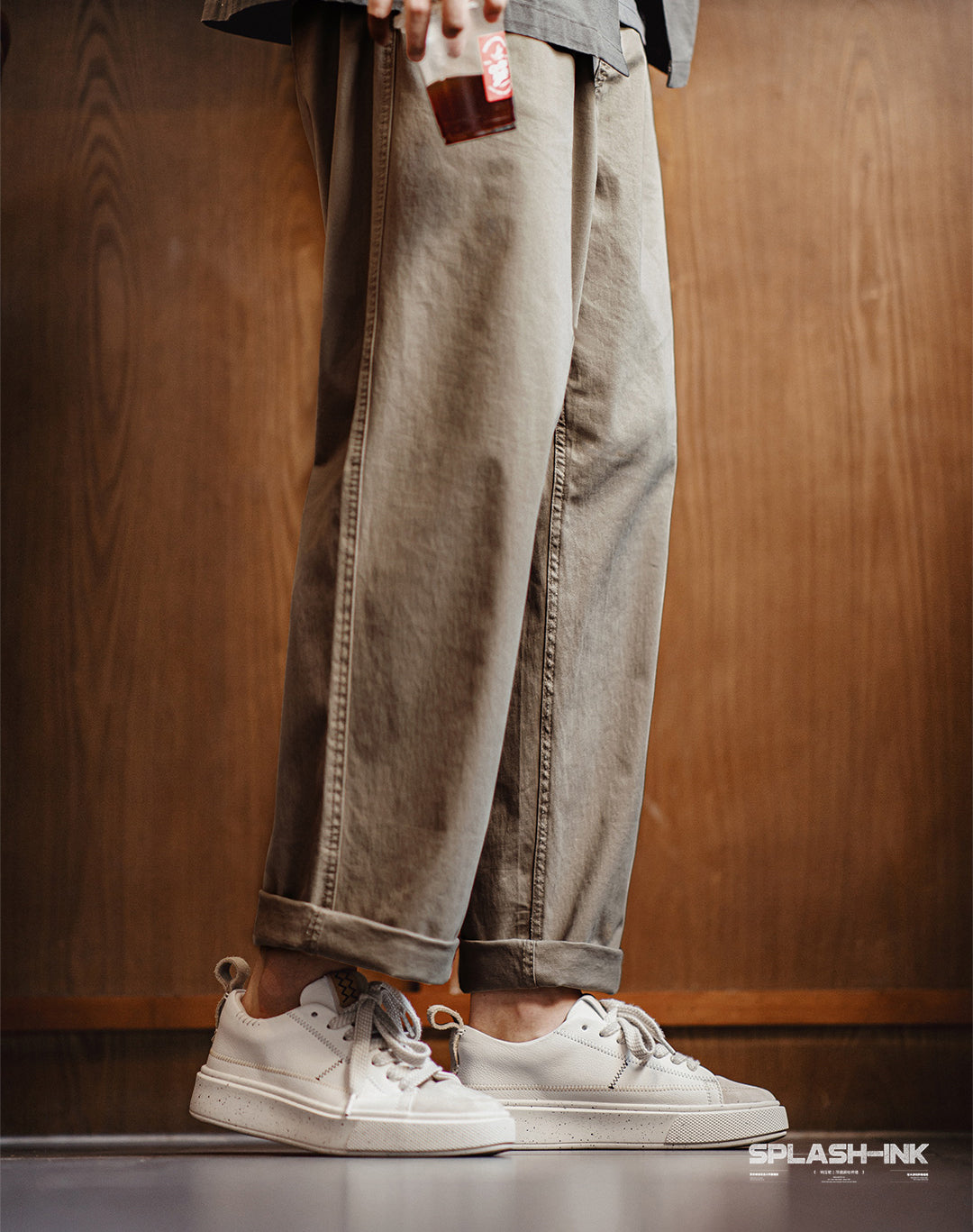 Herr Premium Retro Sneaker Vit - Tjock Sula