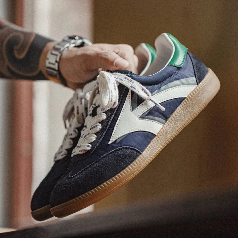 Herr Premium Retro Sneaker Blåa