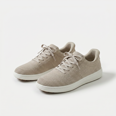 Lena - Beige Lätt och Bekväm Vardagssneaker